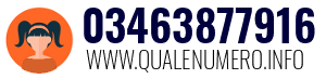 Numero di telefono 03463877916 03463877916