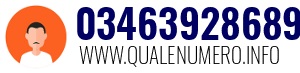 Numero di telefono 03463928689 03463928689