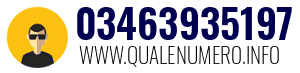 Numero di telefono 03463935197 03463935197