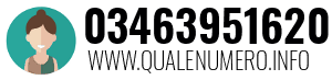 Numero di telefono 03463951620 03463951620