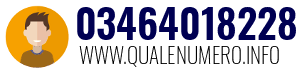 Numero di telefono 03464018228 03464018228