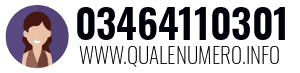 Numero di telefono 03464110301 03464110301
