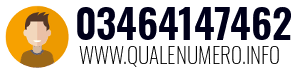 Numero di telefono 03464147462 03464147462