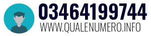 Numero di telefono 03464199744 03464199744
