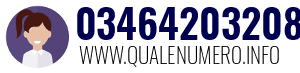 Numero di telefono 03464203208 03464203208