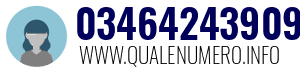 Numero di telefono 03464243909 03464243909