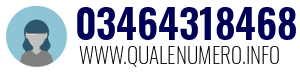 Numero di telefono 03464318468 03464318468