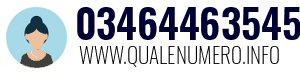 Numero di telefono 03464463545 03464463545