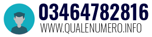 Numero di telefono 03464782816 03464782816