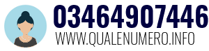 Numero di telefono 03464907446 03464907446