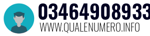 Numero di telefono 03464908933 03464908933