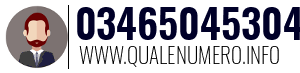 Numero di telefono 03465045304 03465045304