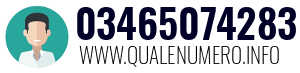 Numero di telefono 03465074283 03465074283