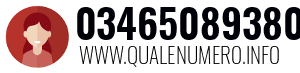 Numero di telefono 03465089380 03465089380