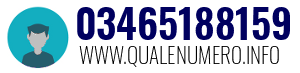 Numero di telefono 03465188159 03465188159