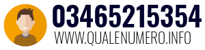 Numero di telefono 03465215354 03465215354