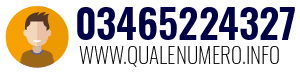 Numero di telefono 03465224327 03465224327