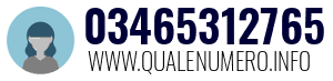 Numero di telefono 03465312765 03465312765