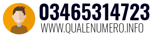 Numero di telefono 03465314723 03465314723