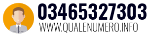 Numero di telefono 03465327303 03465327303