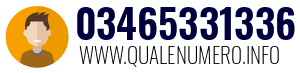 Numero di telefono 03465331336 03465331336