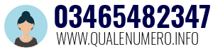 Numero di telefono 03465482347 03465482347