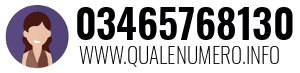 Numero di telefono 03465768130 03465768130