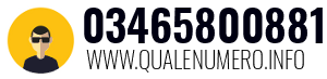 Numero di telefono 03465800881 03465800881