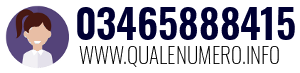 Numero di telefono 03465888415 03465888415