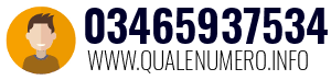 Numero di telefono 03465937534 03465937534