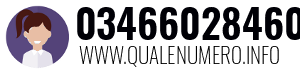 Numero di telefono 03466028460 03466028460