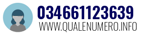 Numero di telefono 034661123639 034661123639