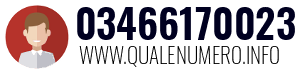 Numero di telefono 03466170023 03466170023