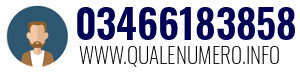 Numero di telefono 03466183858 03466183858