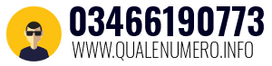 Numero di telefono 03466190773 03466190773
