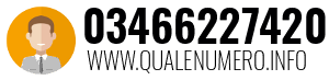 Numero di telefono 03466227420 03466227420