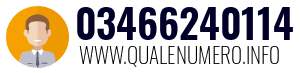 Numero di telefono 03466240114 03466240114