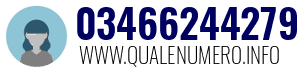 Numero di telefono 03466244279 03466244279
