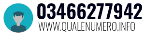 Numero di telefono 03466277942 03466277942