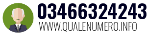 Numero di telefono 03466324243 03466324243