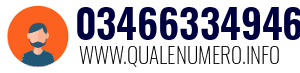 Numero di telefono 03466334946 03466334946
