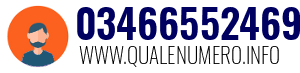 Numero di telefono 03466552469 03466552469
