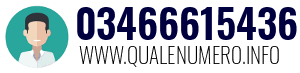 Numero di telefono 03466615436 03466615436