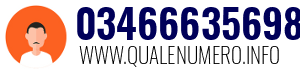 Numero di telefono 03466635698 03466635698