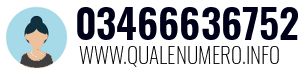 Numero di telefono 03466636752 03466636752