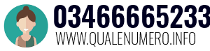 Numero di telefono 03466665233 03466665233