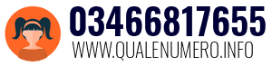 Numero di telefono 03466817655 03466817655