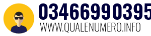 Numero di telefono 03466990395 03466990395