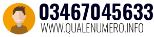 Numero di telefono 03467045633 03467045633