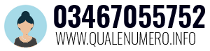 Numero di telefono 03467055752 03467055752